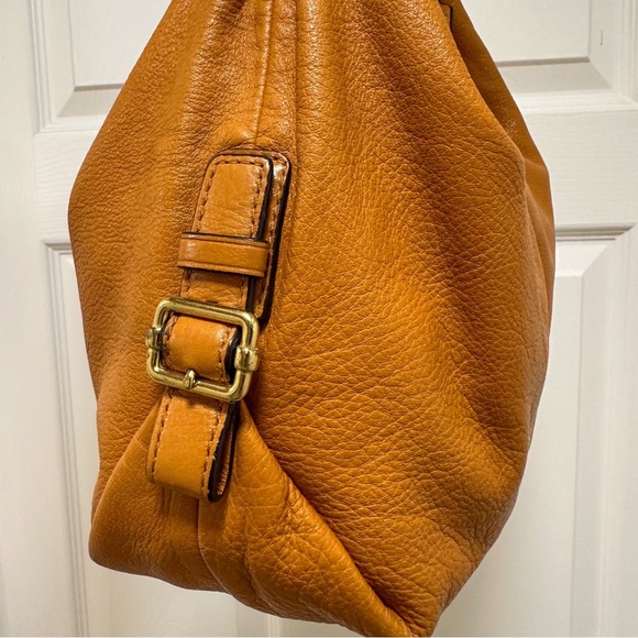 Coach - Madison Hailey Leather Hobo Camel Mustard Shoulder Bag - Picture 9 of 14